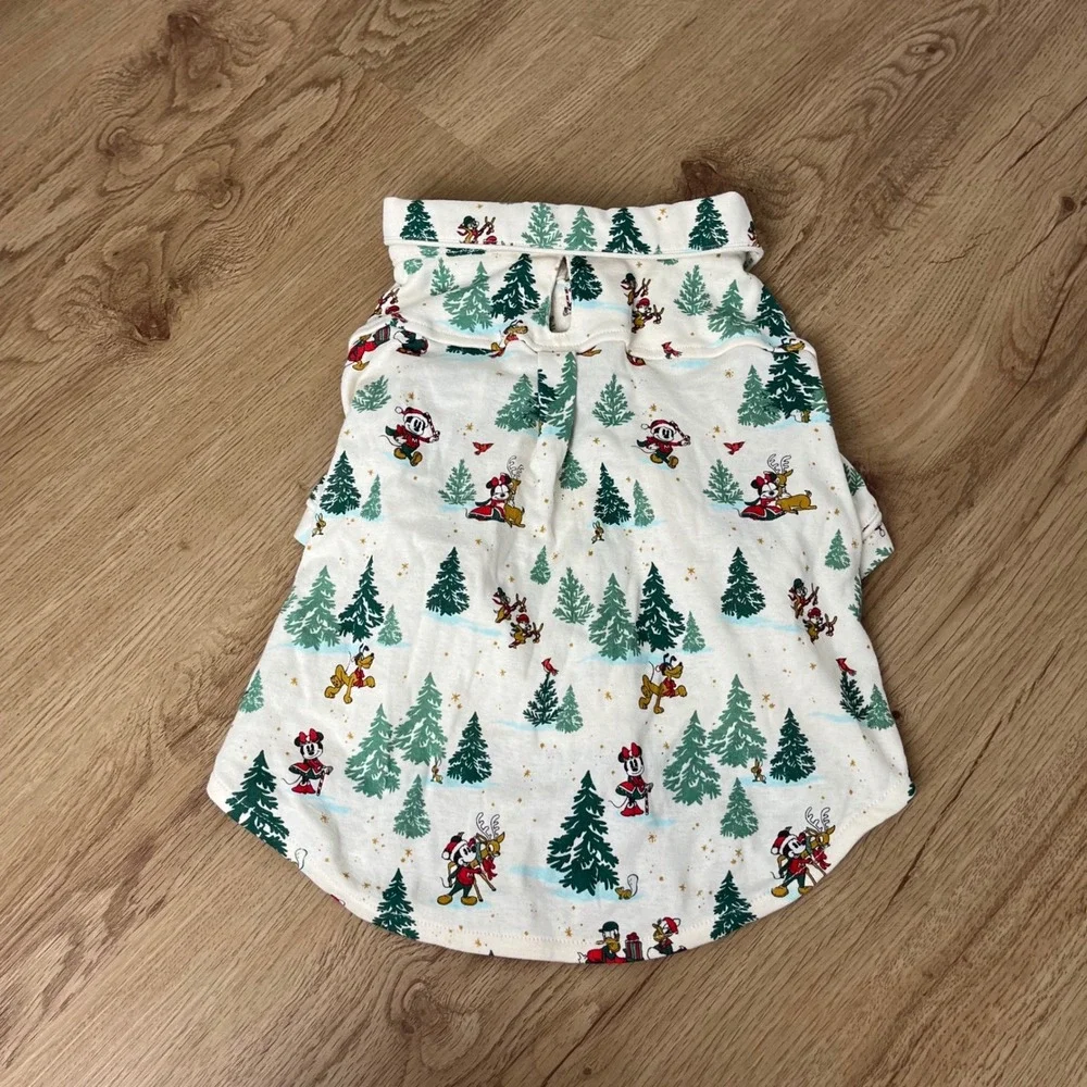 Disney‎ Mickey Mouse Christmas Tree Pajamas PJs Dog Clothes Large